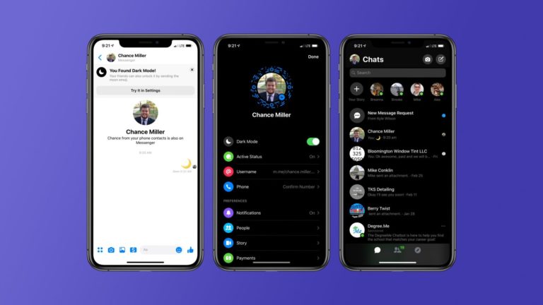 Here Is How To Enable The Dark Mode On Facebook Messenger!