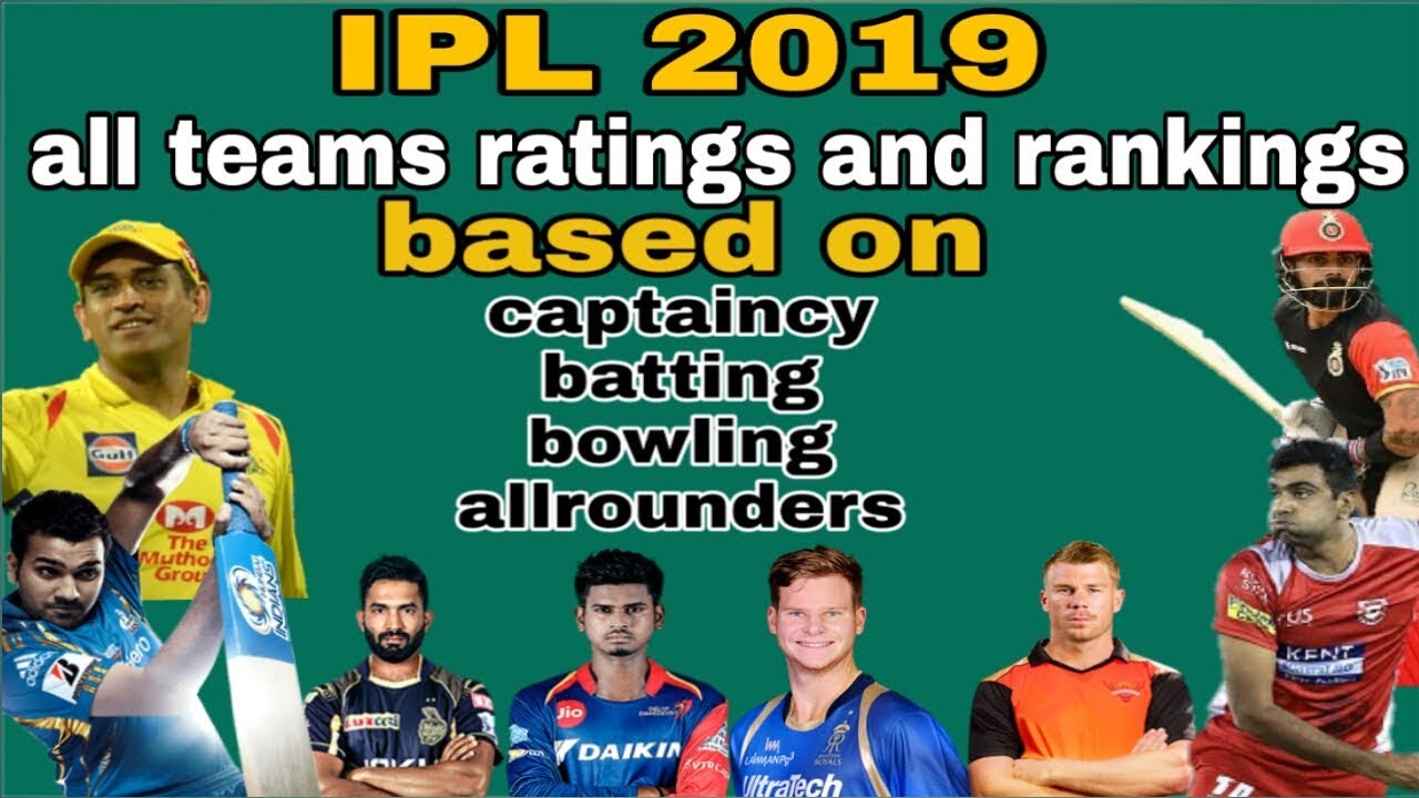 IPL 2019: Team Ranking And Standing On Behalf Of Points Table