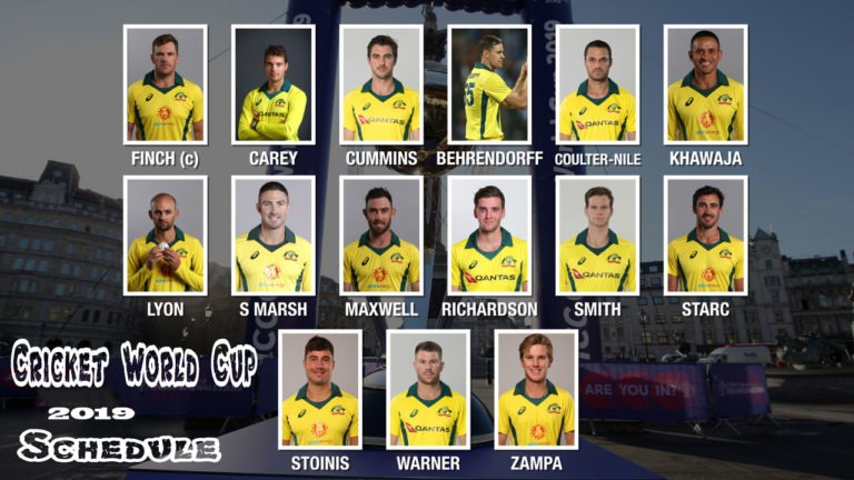 ICC World Cup 2019: Australia – Full Squad, Fixtures, Date, Timing And Venue