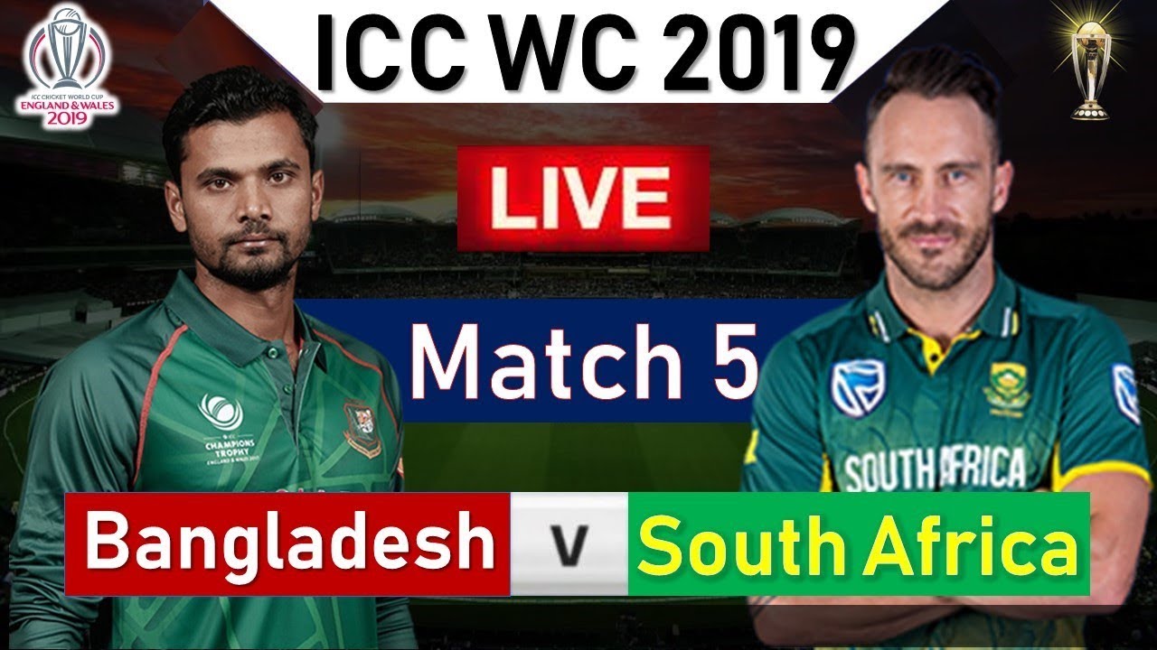 South Africa vs Bangladesh World Cup 2019: Match 5 Live Streaming, Preview, Teams, Results & Where To Watch