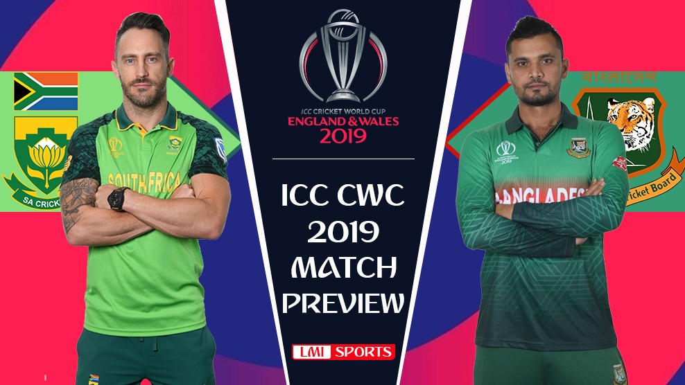 South Africa vs Bangladesh World Cup 2019: Match 5 Live Streaming, Preview, Teams, Results & Where To Watch
