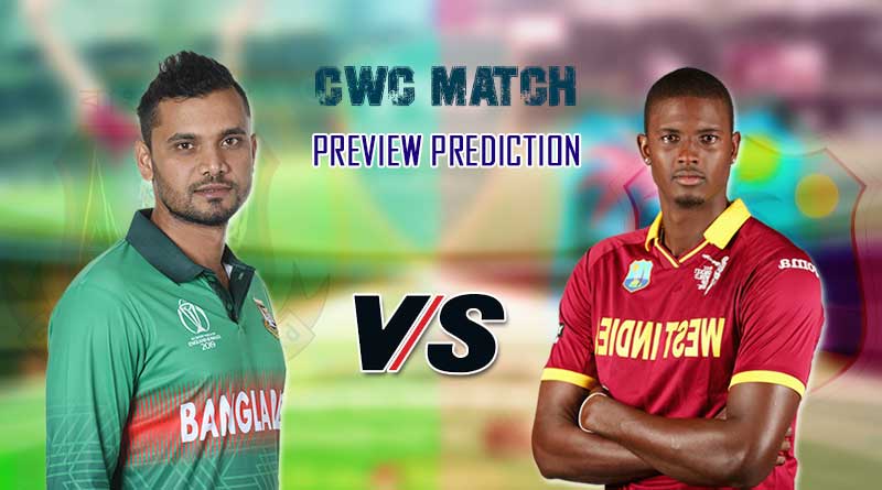 West Indies vs Bangladesh World Cup 2019 Match 23, Live Streaming, Preview, Teams, Results