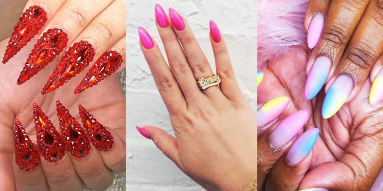 Top 20 Hottest Stiletto Nails Art Designs You Cn Try This Year!