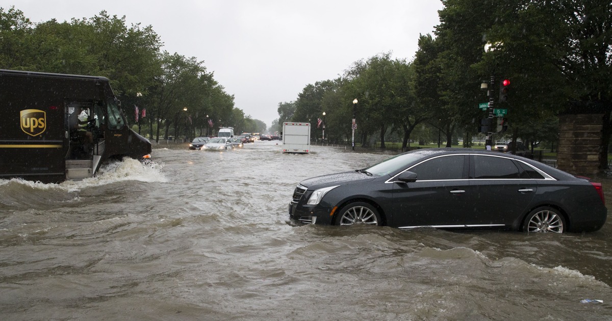 Washington Region Struck By Heavy Rain And Flash Floods Monday Morning