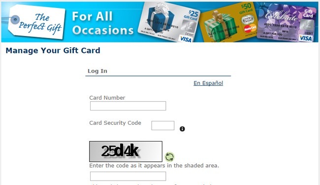 Check Your Visa And MasterCard Prepaid Card Balance At www.Mygiftcardsite.com