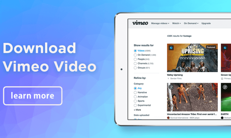 how to download vimeo