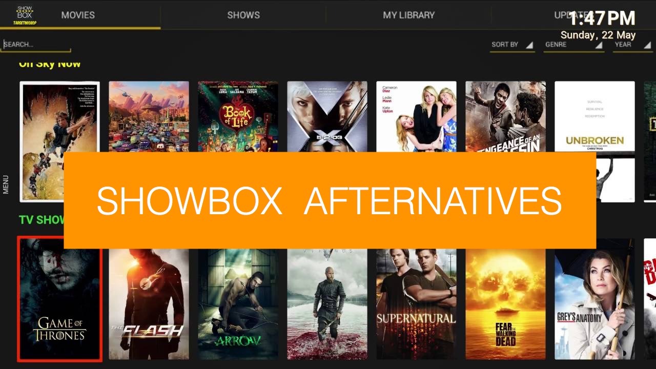 movie streaming websites like showbox