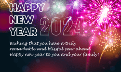 Happy New Year 2024 Wishes Messages Wallpapers WhatsApp Status DP