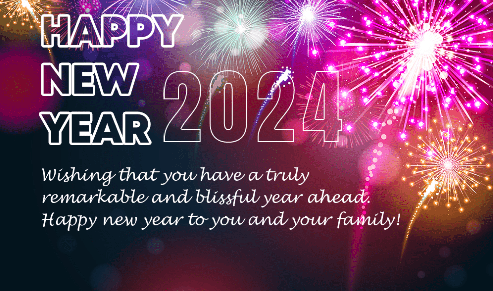 Happy New Year 2024 Wishes Messages Wallpapers WhatsApp Status DP