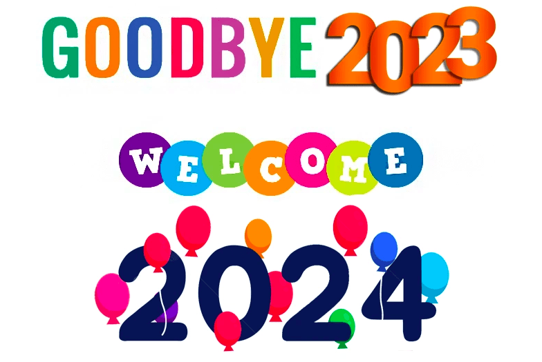 Advance Happy New Year 2024 WhatsApp Stickers, Status, Gif Images, & Greetings!